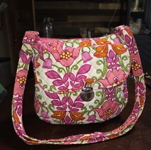 Vera Bradley Floral Quilted Crossbody/Shoulder Bag